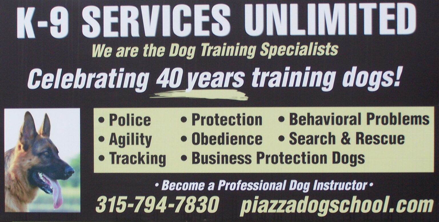 K9 Services Unlimited near Utica, Herkimer NY Dog Training Obedience Classes Frankfort, NY